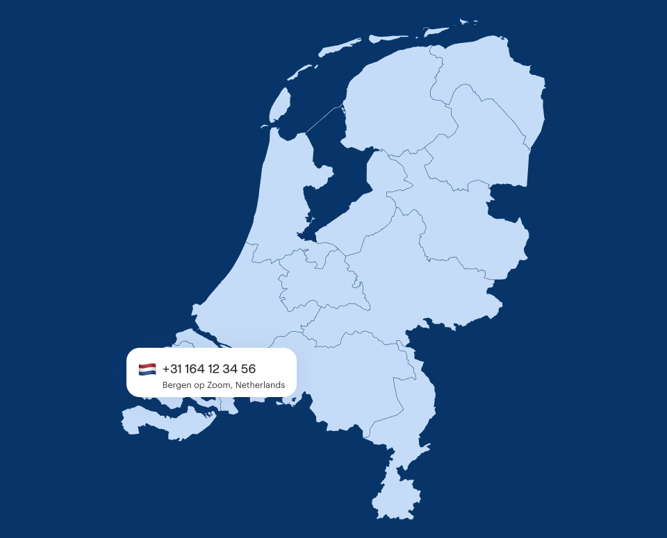 Bergen op Zoom Virtual Phone Number